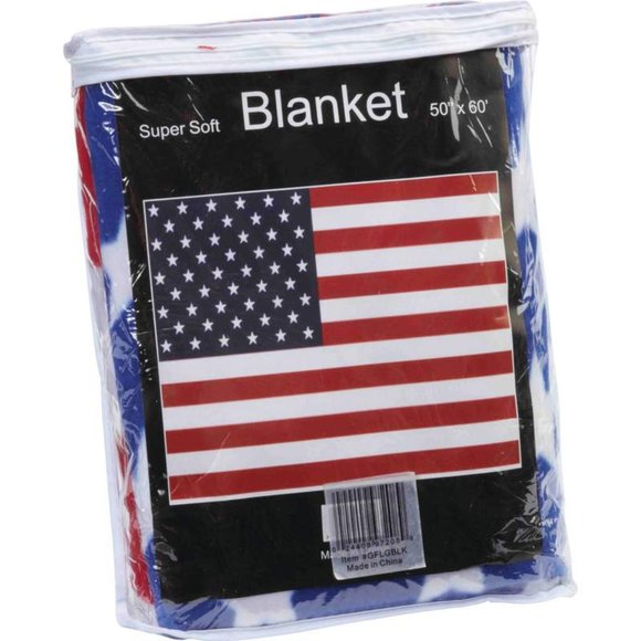 American Flag Blanket 50”x60” Stars and Stripes Throw - Picture 4 of 4